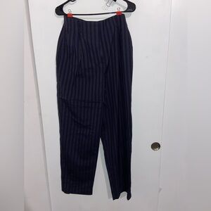Liz Claiborne Navy Striped Dress Pants